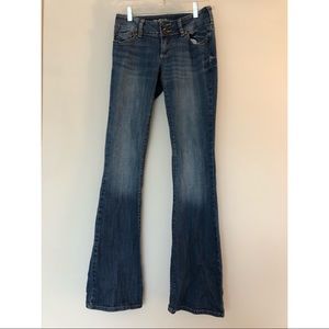 Bull head flared jeans